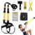 B fit Polyester All in One Suspension Trainer Kit, Full Body Workout for Home, Gym, Outdoor Lightweight, Portable, Adjustable Resistance System for Muscle Building, Fat Burning, Improve Cardio