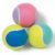 Emily Pets Squeaky Tennis Ball Dog Toy | Soft Rubber Interactive Chew Balls for Dogs & Cats | Indoor & Outdoor Play | Color May Vary (Pack of 3)