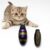 YellowCult Interactive Running Ladybug Cat Toy with 2 Batteries Included – Purple Grey & Black Electric Obstacle Sensing Bug with Adjustable Legs for Custom Angles & Curved Motion, Indoor Chase Play