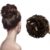 TEMPERIA Hair Accessories For Women Stylish – Juda Hair Buns – Messy Bun Hair Extension – Artificial Fake Donuts Maker Scrunchies – With Elastic Rubber band – Natural Brown – 1 Pc – (25GR)