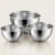 Unify 3 Pieces Stainless Steel Mixing Bowls Set (1100ml, 2000ml, 3400ml) | Katori/Katora Set | Large Kitchen Bowls for Mixing Dough, Salad, Serving | Heavy Duty & Rust Free (Amora Design)