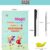 Sank Magic Practice Copybook, (4 Book +1 Pen + 10 Refill) Number Tracing Book for Preschoolers With Pen, Magic Calligraphy Books for Kids Reusable Writing Tool