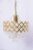 Mahganya Decorative Crystal Chandelier for Home Decoration | Jhumar for Home Decoration | Diwali Decoration Lights | Jhoomer for Living Room | Standard, Golden (Gold, Small)