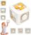 Brand Conquer Montessori Busy Cube for Toddlers 1-3,Car Travel Toys Busy Board Activity Cube,Learning Stocking Stuffers Educational Birthday Gifts Sensory Baby 12-18 Months (Fan Learning 6 in 1 Cube)