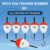 VAYINATO® 5 Pcs (5g) High-Visibility Red & White EVA Foam Fishing Floats – Large Buoyancy, Durable for Long Casts, Ideal for Freshwater & Saltwater Fishing