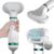 Dog Hair Dryer Brush for Dog & Cats | Portable 2 in 1 Pet Hair Dryer with Self Cleaning Slicker Brush | Cat &Dog Grooming Dryer & Comb | Professional Pet Blow Dryer Adjustable Temperature