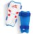 Vector X France Football Shin Guard with Adjustable Velcro Strap (L, France)