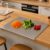 Nestasia Stainless Steel Counter Top Chopping Board (41.5cm x 29cm) | Anti-Slip Rustproof Cutting Board with Measurement Markings for Chopping Fruits & Vegetables