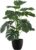 Dekorly Plastic Artificial Palm Plants Leaves Faux Turtle Leaf Fake Monstera Tropical Large Palm Tree Leaves Outdoor Leaf Decorations | 18 Leave Plant | 26Inch Plants | with Blackpot (Green)