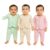 VELDORA Infant 100% Cotton Sleepwear Set, Long Sleeve Top and Bottoms, Nursery Print, 2-Piece top and Bottom Set Pack Off -3