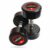 Leeway Rubber Coated Bouncer Dumbbells (5kg Pair) | Fixed Weight Professional Round Dumbbell Set for Home Workout | Gym Dumbbells for Men & Women | 5kg Dumbbell Set of 2