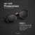 Club Master Men’s Classic Black Plastic Adult Oval Sunglasses with Black Polarized UV Protection Lens