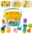 Prime Deals Baby First Blocks Activity Toys Sorter Baby and Toddler Toy ABCD Learning Shape Alphabets Storage Bucket Toys Sorting Game Developmental Educational Toy Children 16 Building Blocks