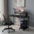 RIZIK STORE Folding Study Table for Small Spaces | 36 x 24 Inch Computer Desk with Laminated Top & Metal Frame | Space-Saving Writing Desk for Home Office, Bedroom, Study & Kids Room (Marble Black)