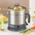 Borosil 1.3L Quick Made in India Electric Steel Kettle with Steamer | Temperature Control Knob, Overheat Protection | For Boiling & Steaming Vegetables, Momo, Egg, Tea, Coffee | 1 Year Warranty