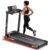 PowerMax Fitness TDM-95 4HP BLDC Motorized Treadmill for Home Use | 1.0-10 km/h Speed | 2-Level Manual Incline | Running Surface 950 x 385mm | LED Display | 12 Programs | Shock Absorption System