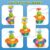 Happy Hues Alligator Bath Toys for Babies &Toddlers- Mold-Free Wall Mount Waterfall Bath Toys (Alligator)