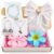 Gift Hamper for Woman & Girls Under 300 | Cute Accessories Gift Set with Earrings, Bracelet, Necklace & Scrunchie | Birthday Gift for Girlfriend, Sister, Teen Girls | Kitty Party Return Gifts | Set of 6 Items – Perfect For Rakhi Gift | Random Colors and Designs for Surprise
