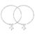 TRUESILVER ACPL 925 Sterling Silver Anklets for Women | BIS Hallmarked Elegant Designer Chain Anklet Jewelry for Wedding Party Everyday Wear (Pair)