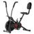 Lifelong Air Bike Exercise Cycle for Home Gym, Dual Action Stationary Cardio Bike with Adjustable Cushioned Seat, Moving Handles, Anti-Skid Pedals, and Max User Weight 125 kg – Black