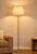 ILLUMINE Furniture Golden Floor Lamp Standing Modern Lamp Shade for Living Room Corner, Home, Hotel, Office 12 Inches, 4Ft Height (Gold)