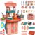Famous Quality Big Stylish Kitchen Set for Girls Toy with Cooking Utensils Combo Items, Little Chef Realistic Miniature Chefs Pretend Play/Role Play Home Game