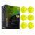 YAIT Rovo USAPA Approved Pickleball Ball (Pack of 6) | 40 Hole Outdoor Ball for Tournament Play | Single Piece Rotational Molded | High Performance PP Material, Advanced Aerodynamics | Green Colour