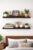 Wooden Floating Wall Shelf, Dark Brown, Set of 2, for Living Room, Bedroom, and Home Decor Display