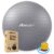Boldfit Gym Ball for Exercise with Foot Pump for Workout Yoga for Women and Men Swiss Ball for Balance Stability Training, Fitness 65cm-Grey