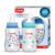 LuvLap Baby Essential Slim Neck Plastic Feeding Bottle, 125Ml, Flower & Jungle, with anti Colic Nipple, New Born / Infants / Toddler upto 3 years, BPA Free, Pack of 2, Blue Green