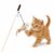 Foodie Puppies Cat Teaser Playing Stick Wooden Cat Wand Toy for Cats and Kittens – (Mouse-Bell – 40cm), Interactive Feather Toy, Wood Teaser Wands, Fun Catcher Cats Stick Toy, Kitty Activity Teaser