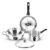 Milton Pro Cook 3-Layer Thick Triply Bottom I Induction Cookware & Gas Stove Friendly Stainless Steel 4 Pc Kitchen Set | Kadhai with Lid | Cooking Pan | Sauce Pan | 2Y Warranty
