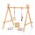Ariro-Montessori Baby Floor Gym & Mobile | Play Gym | Helps Grasping, Cognitive Processing for New Borns Adjustable Heights and Safe Materials | Made with Neem & Beechwood
