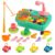 2 in 1 Children’s Electric Dinosaur Sink Toy Recycling Water Fishing Dishwasher Kitchen Play Set with Accessories for Kids Aged Above 3+ Years (Random Colour)
