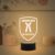 3D Illusion Personalized Name Advocate LED Lamp Battery Operated Black Base Warm White Light Gift for LLB Student Gift for Lawyer Student