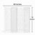 Wooden Living Partition Room Divider 4 Panel | Foldable Privacy Screen with Geometric Cut-Out Design | Pooja Room Partition for Living Room, Bedroom & Office (White)