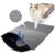 Qpets Cat Litter Mat Large 40*60cm EVA Double Layer Open Edge Grey Washable
