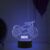 3D Illusion Personalized Bullet Bike Night Light | Gift for Bullet Lover | Birthday Gift for Bhai | Automatic Color Changing Light & USB Powered