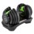 Cult 16kg Adjustable Dumbbell | 12 Weight Options (1.5kg–16kg) | Quick Weight Adjustment Dial | Non-Slip Compact Home Gym Dumbbell – Black