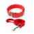 Berlin’s Dog Belt and Leash for Medium Dogs, Dog Collar and Leash for Dogs – Beagle, Pug, Shiba Inu Lease Length 5 feet (Red, Medium 1 Inch)