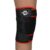 Nivia Adjustable Knee Support for Men & Women, Comfortable Compression Sleeve with Velcro Strap, Ideal for Sports, Gym, Running, Fitness & Joint Protection, Black/Red (Single Piece)