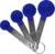 Gopendra Measuring Spoon Steel Measuring Measuring Spoons Set Measuring Cups Measuring Dry and Liquid Ingredients Set of 4 (Blue Spoon)