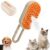 OVIOL Steam Brush for Dog Cat Steam Brush 3 in 1 Water Brush for Dogs Silicone Massage Dog Comb Electric Multifunctional Water Brush Spa for Dogs USB Rechargeable Steamy Brush for Pet (Multicolor)