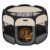 amazon basics, Foldable Soft Pet Playpen Indoor Pet Fence Enclosure with Mesh Window, Lightweight and Durable for Travel, Small | 70cm x 70cm x 45cm