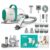 VGR V-207 Professional 7-in-1 Pet Grooming Kit & Vacuum with High Suction Power, Rechargeable Pet Clipper with 180 Minutes Use | Complete Grooming Solution for Dogs and Cats (300 Watts, White)
