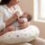 haus & kinder Baby Feeding Pillow for New Born Baby, Breastfeeding & Nursing Pillow with Removable Cover, Infant Support Cushion for 0–24 Months, Tummy Time Pillow | Animal Party