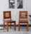 Furniture Sheesham Wood Dining Chairs Set of 2 for Dining Room Wooden Furniture Chairs Set Without Cushion for Dinner Room Living Room Home and Office (Honey Finish) | 1 Year Warranty
