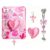 Phone Charms, Generic 4 Pack Pink Bow Star Phone Charms & Pop Socket, Cute Decor Accessories Compatible with Kindle & Phone Case, Ideal for Teen Girls & Young Women