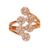 Nilu’s Collection Floral Adjustable Finger Ring for Women