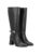 Delize Women Black high heel knee high boots 67866